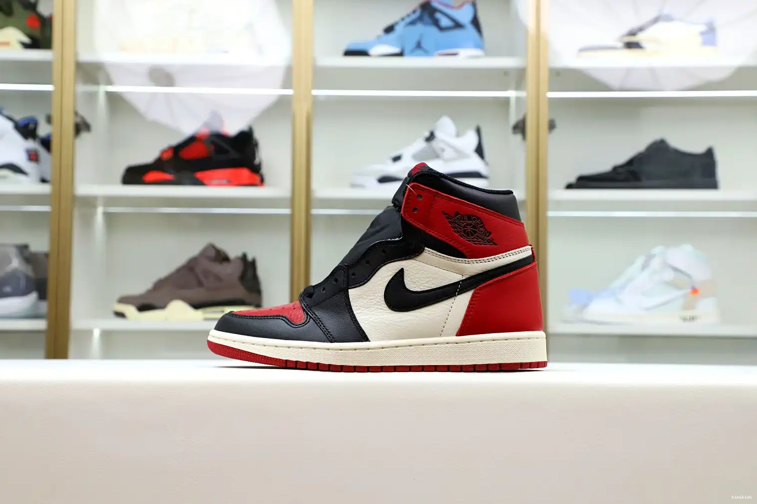 1 RETRO JORDAN 'BRED OG Kimikick AIR HIGH TOE' 0512